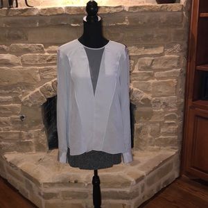 BCBG grey/silver blouse